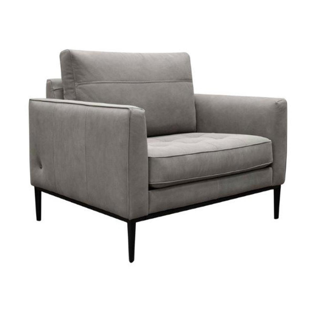 Jay Blades X G Plan Ridley Chair - Body Accent Fabric - Wooden Leg, Leather, Tweed – image 7