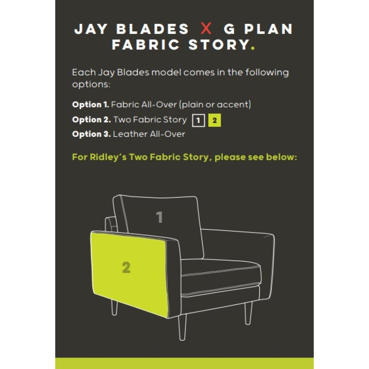 Jay Blades X G Plan Ridley Chair - Body Accent Fabric - Wooden Leg, Leather, Tweed – image 10