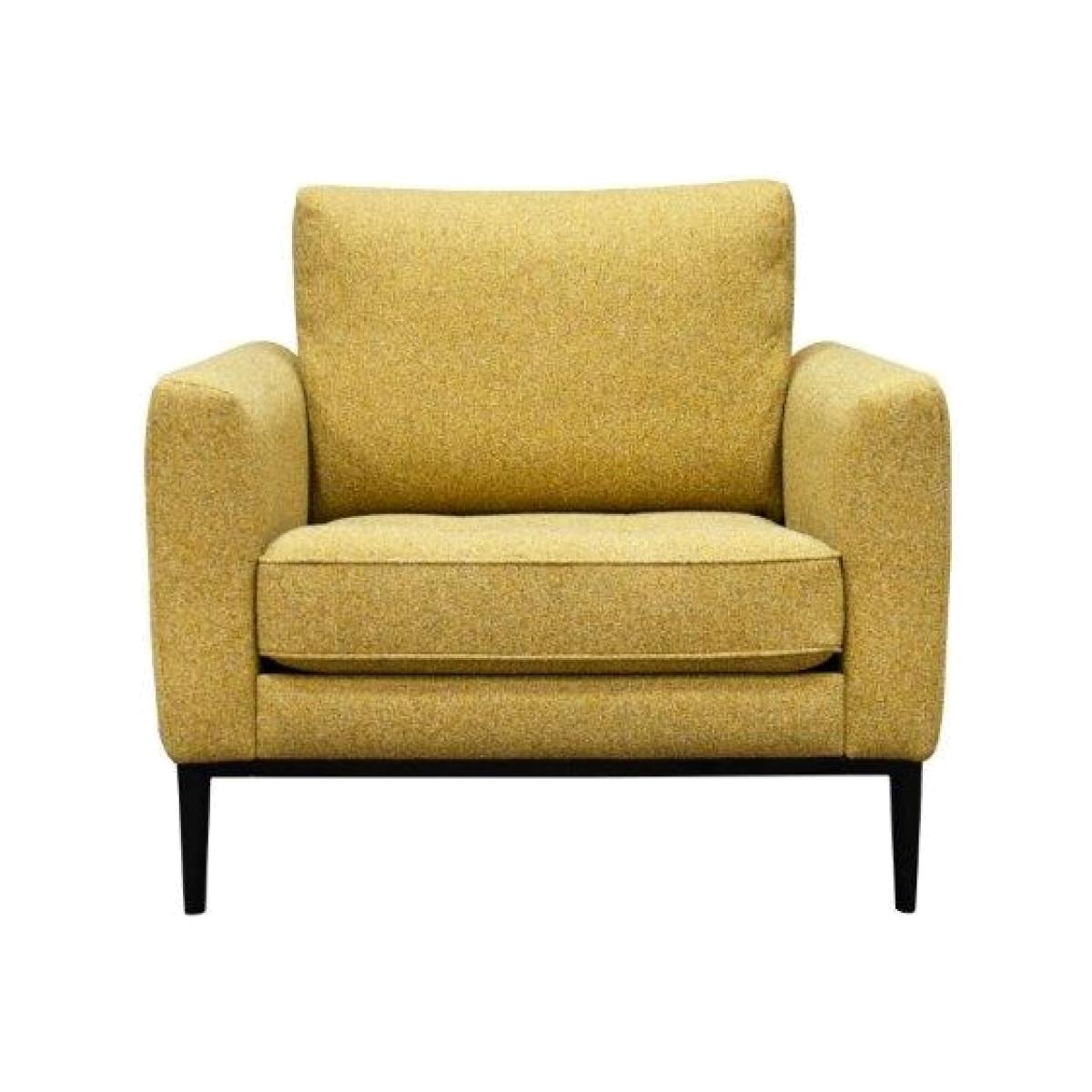 Jay Blades X G Plan Ridley Chair - Body Accent Fabric - Wooden Leg, Leather, Tweed – image 1