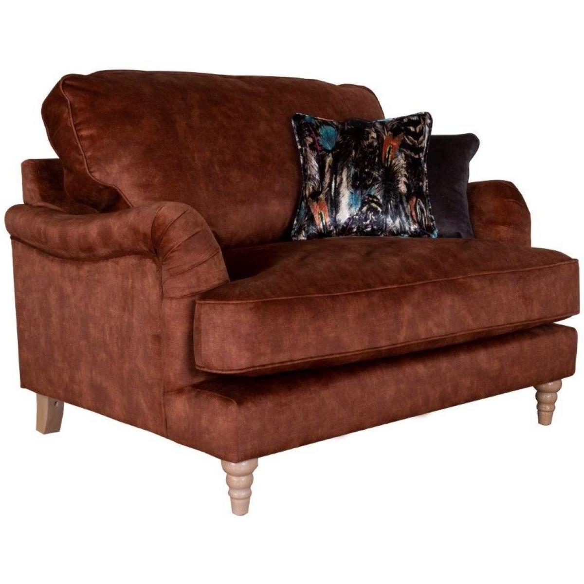 Downtown Lorelai Love Chair - Capri Leather, Geometric – image 3