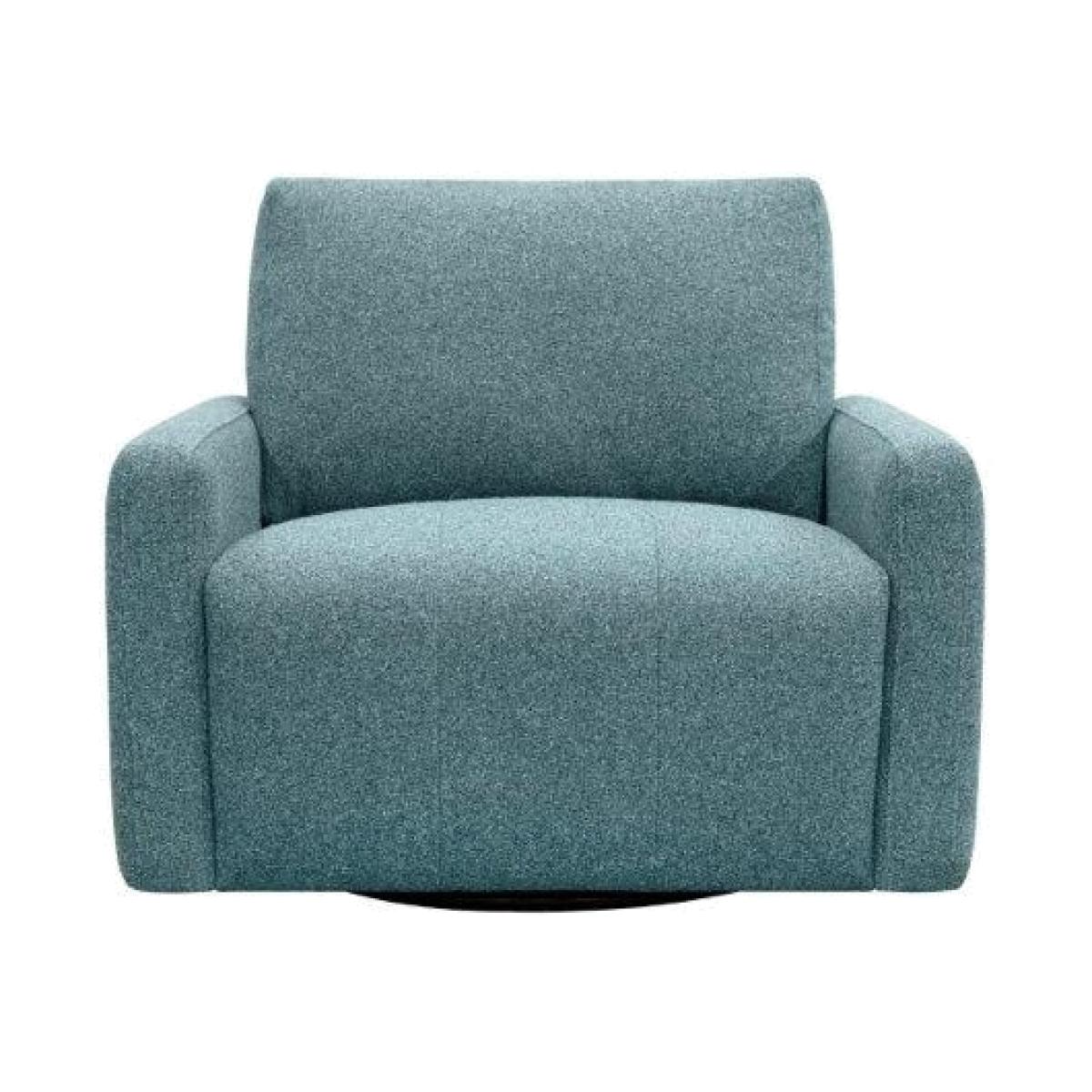 Jay Blades X G Plan Morley Swivel Chair - Leather, Tweed – image 1
