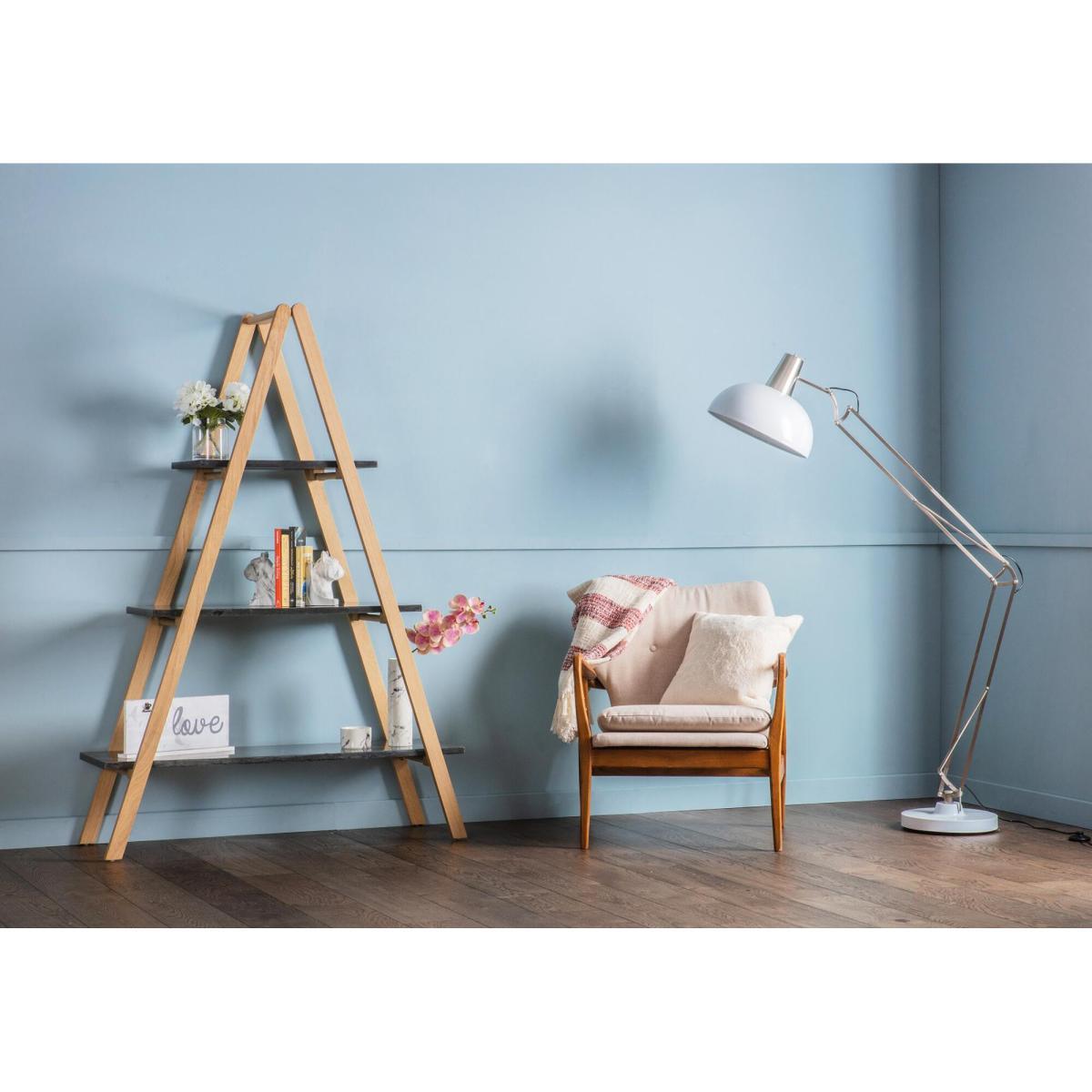 Jean Mid-Century Armchair in Oatmeal – image 2
