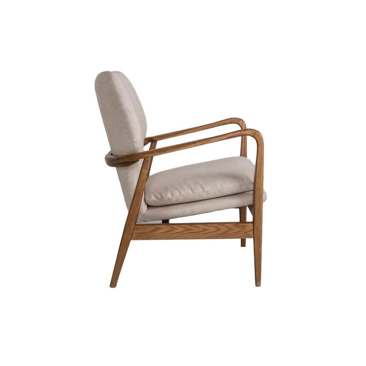 Jean Mid-Century Armchair in Oatmeal – image 4