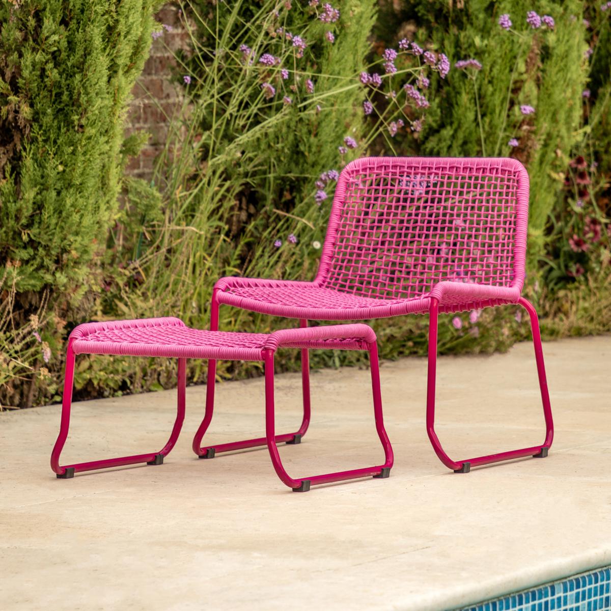 Take-a-break Lounge Chair with Footstool in Green – image 3
