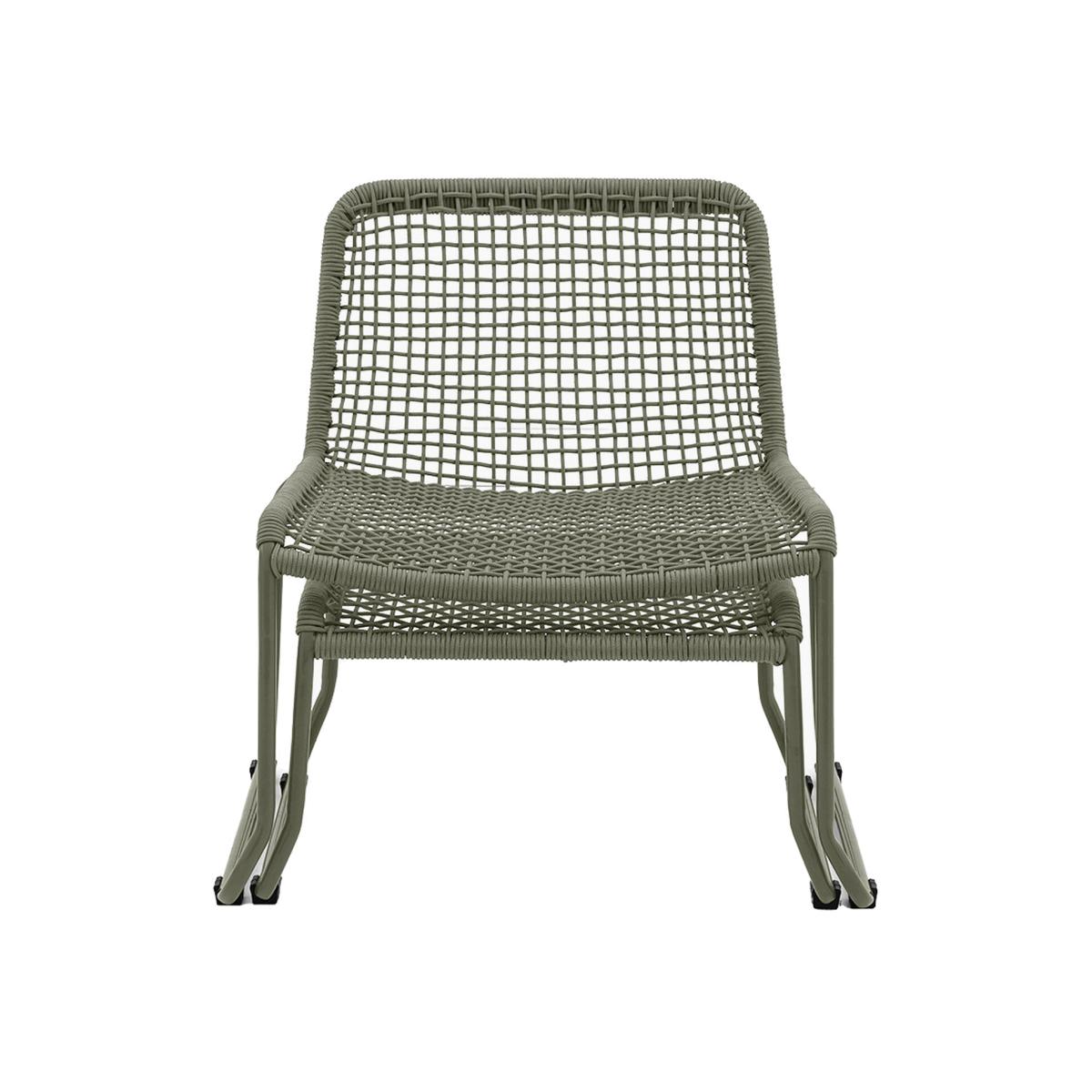 Take-a-break Lounge Chair with Footstool in Green – image 1