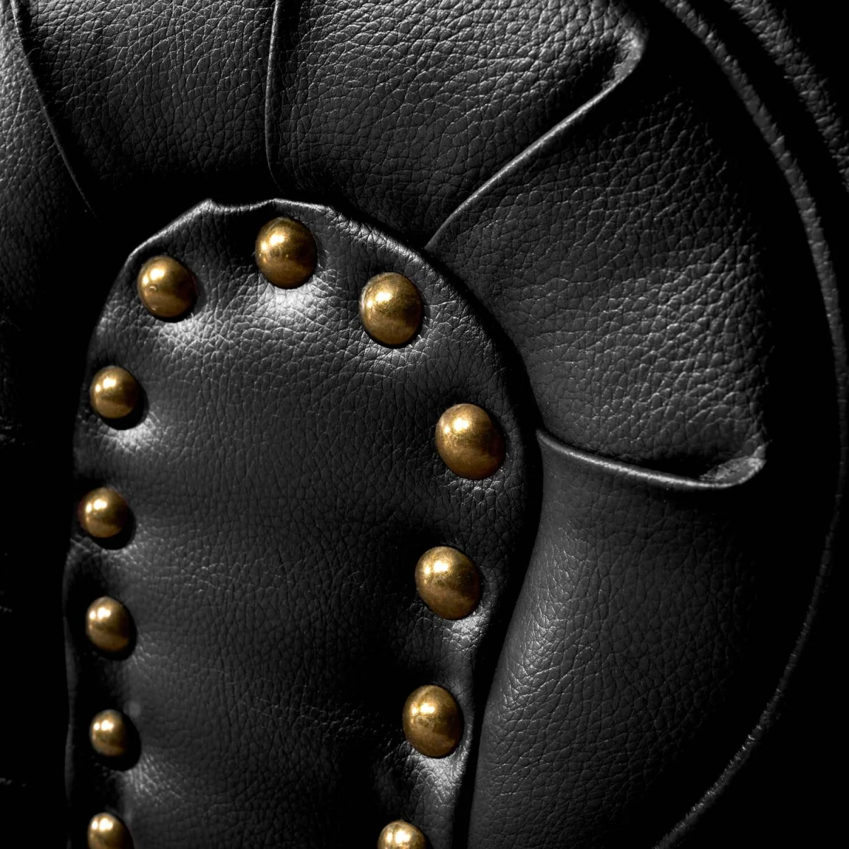 Bargainia Black Faux Leather Chesterfield Armchair - Black – image 11