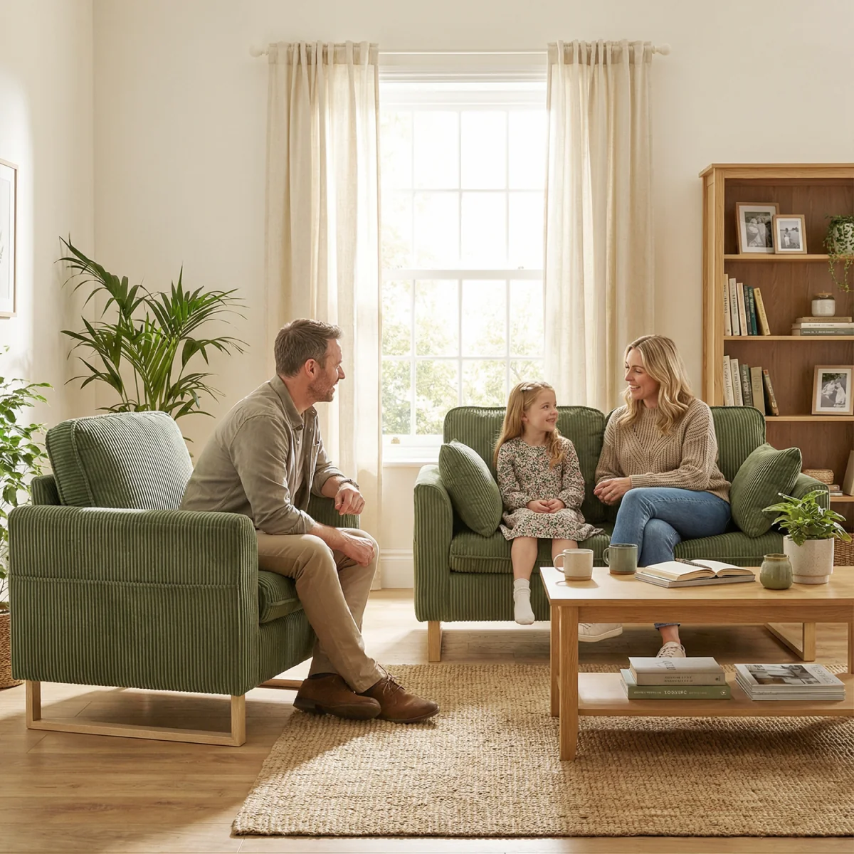 HOMCOM Armchair with Metal Legs and Spring Dark Green - Green – image 7
