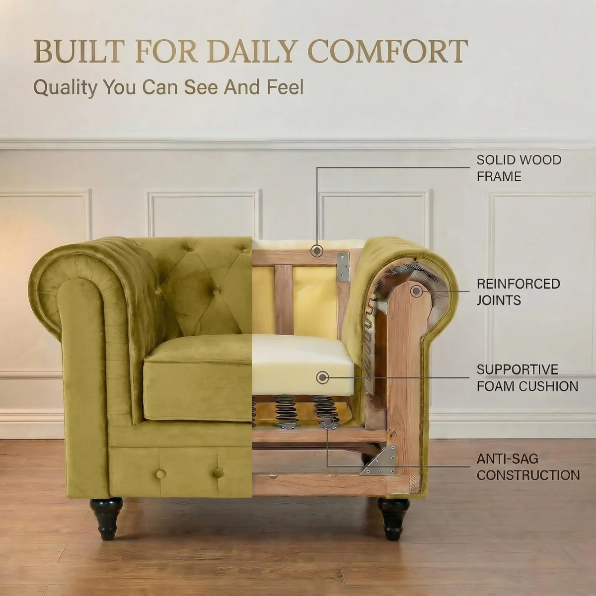 Chesterfield Armchair – image 4