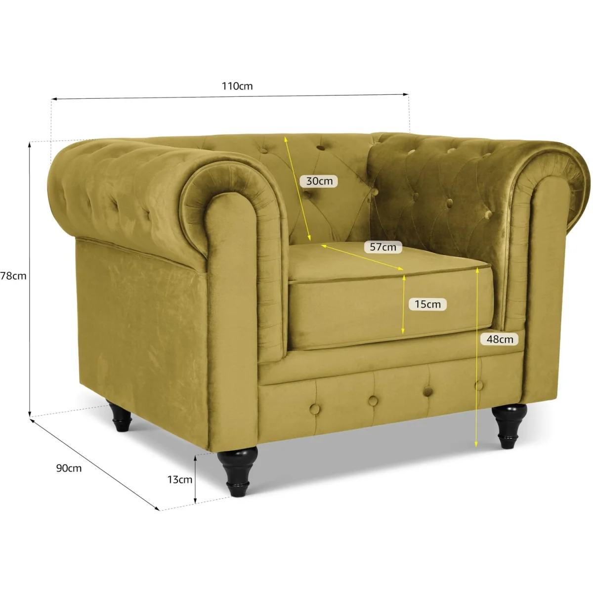 Chesterfield Armchair – image 5