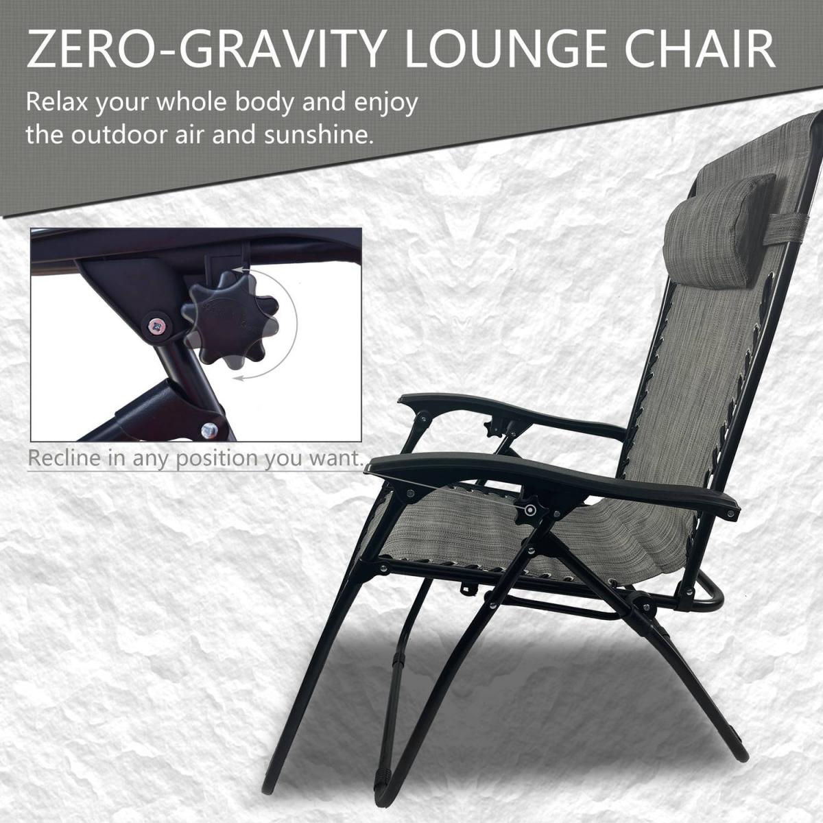 Sun Recliner Table Set - Grey – image 2