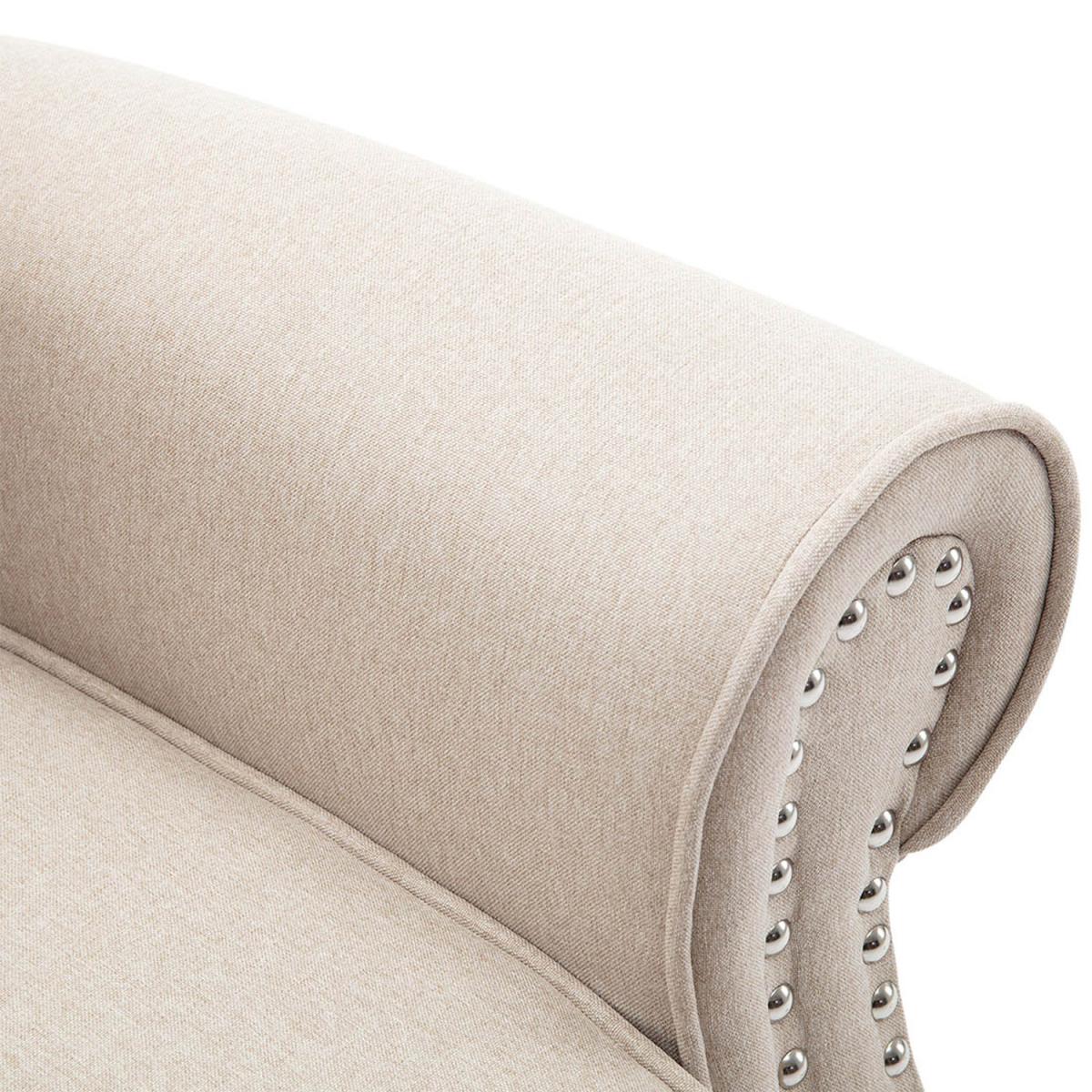 Duxford Fabric Pushback Recliner Armchair - Beige – image 5