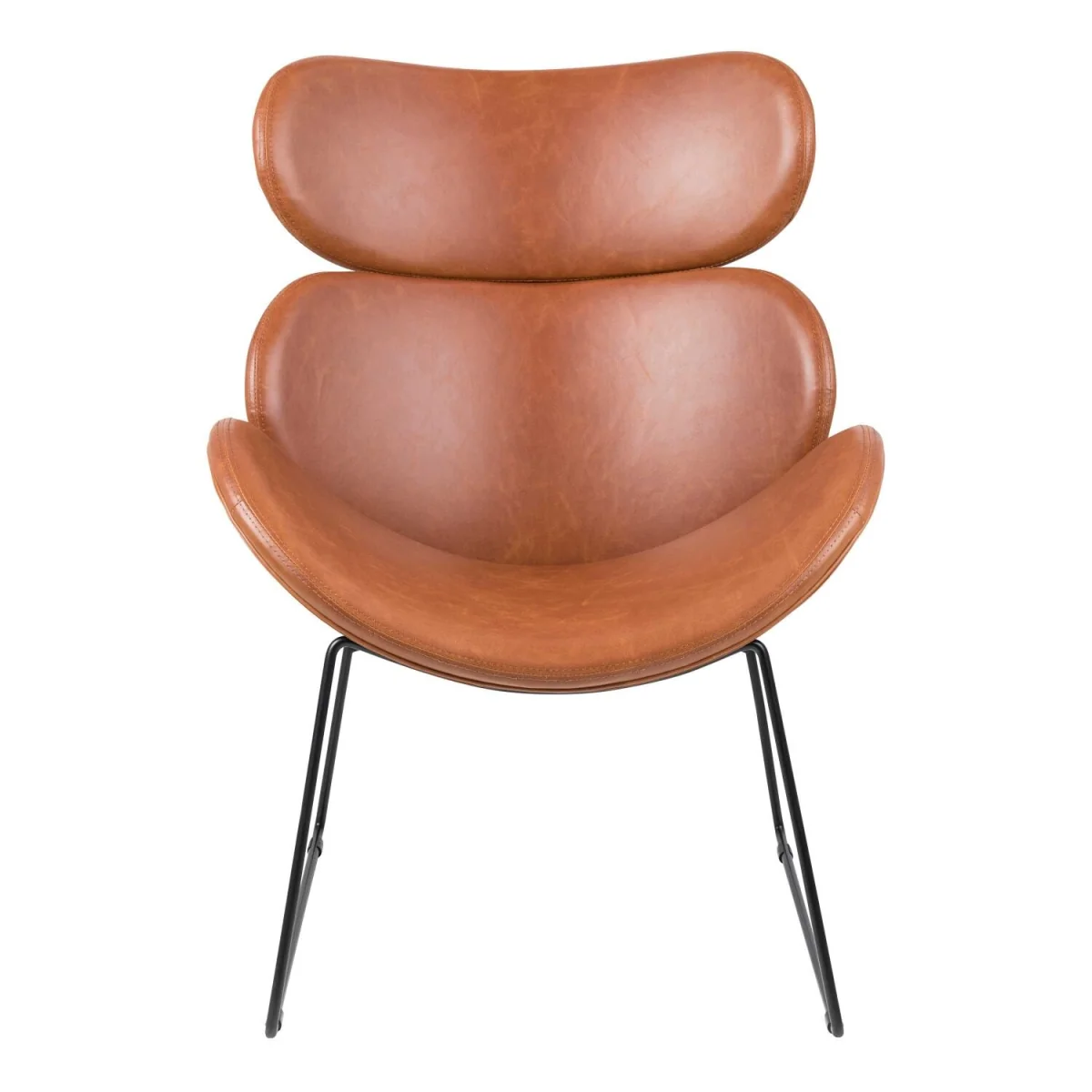 Mazapan Faux Leather Lounge Chair - Brown – image 3