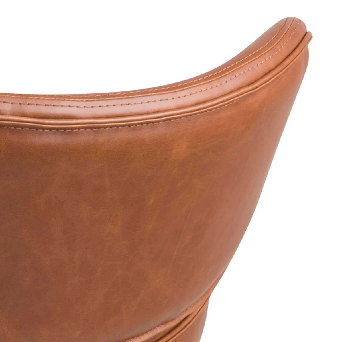 Mazapan Faux Leather Lounge Chair - Brown – image 5