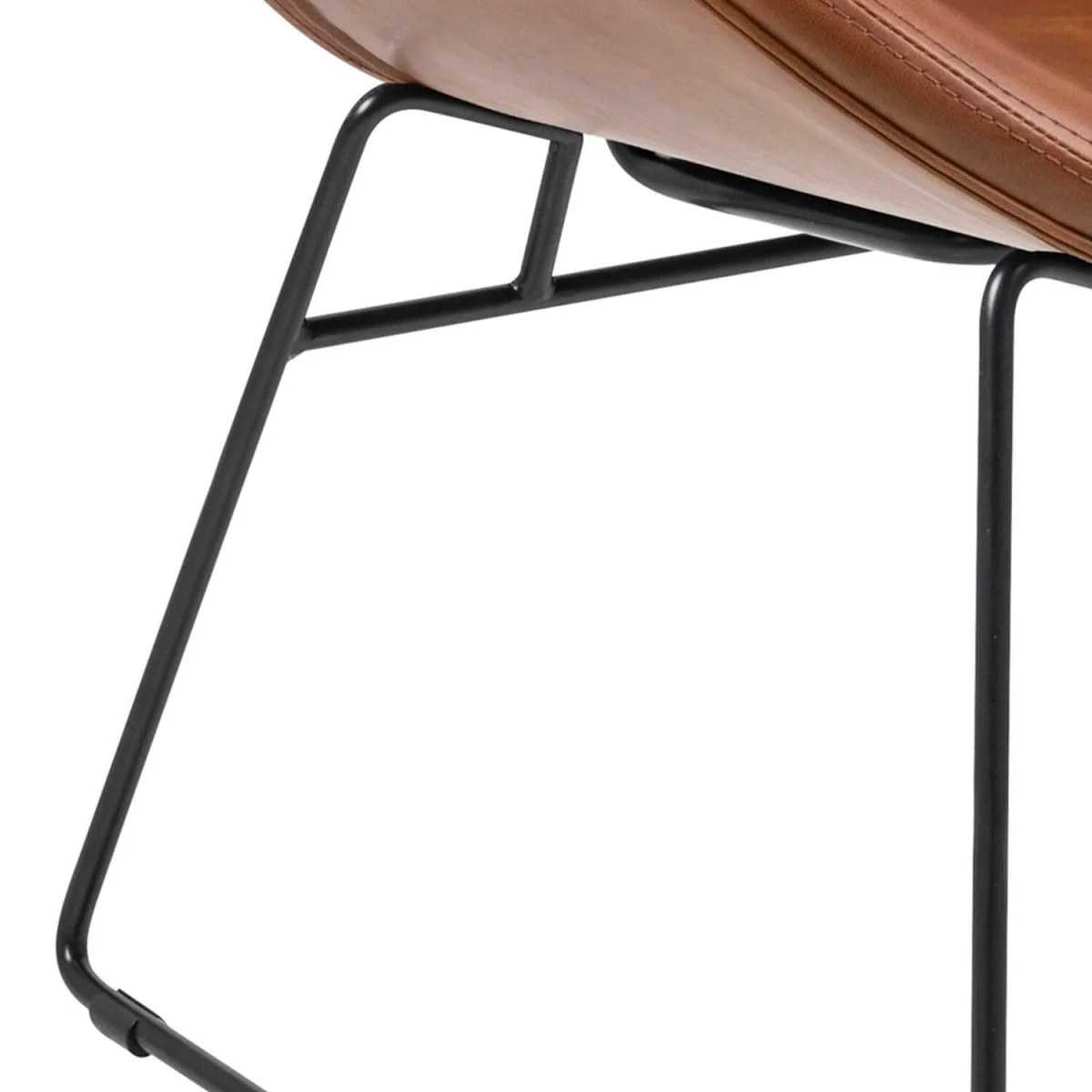 Mazapan Faux Leather Lounge Chair - Brown – image 7
