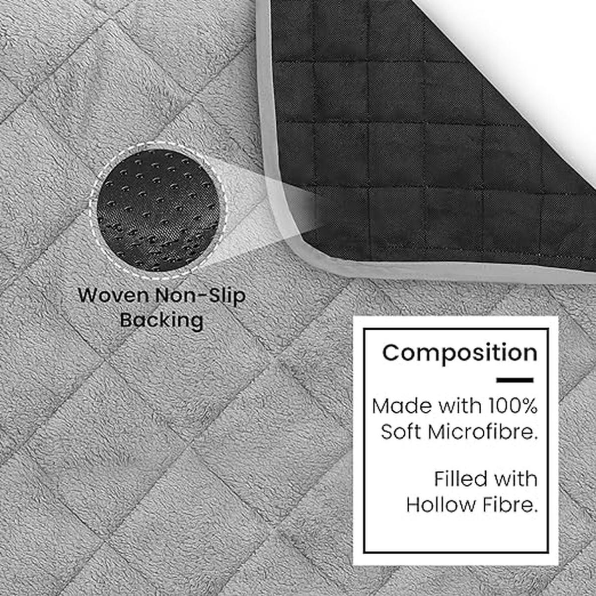 Snug Teddy Soft Sofa Protector - Silver / Armchair – image 4