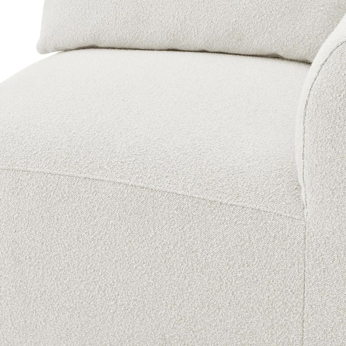 Drift Boucle Corner Section Armchair for Modular Sofa - Cream – image 3