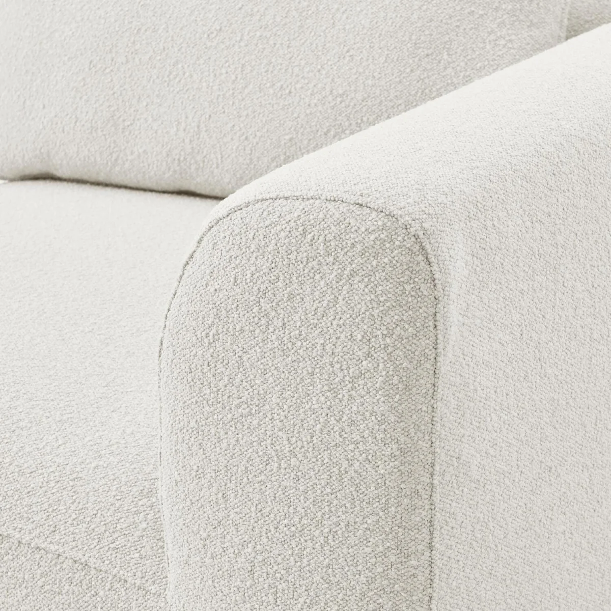 Drift Boucle Corner Section Armchair for Modular Sofa - Cream – image 4