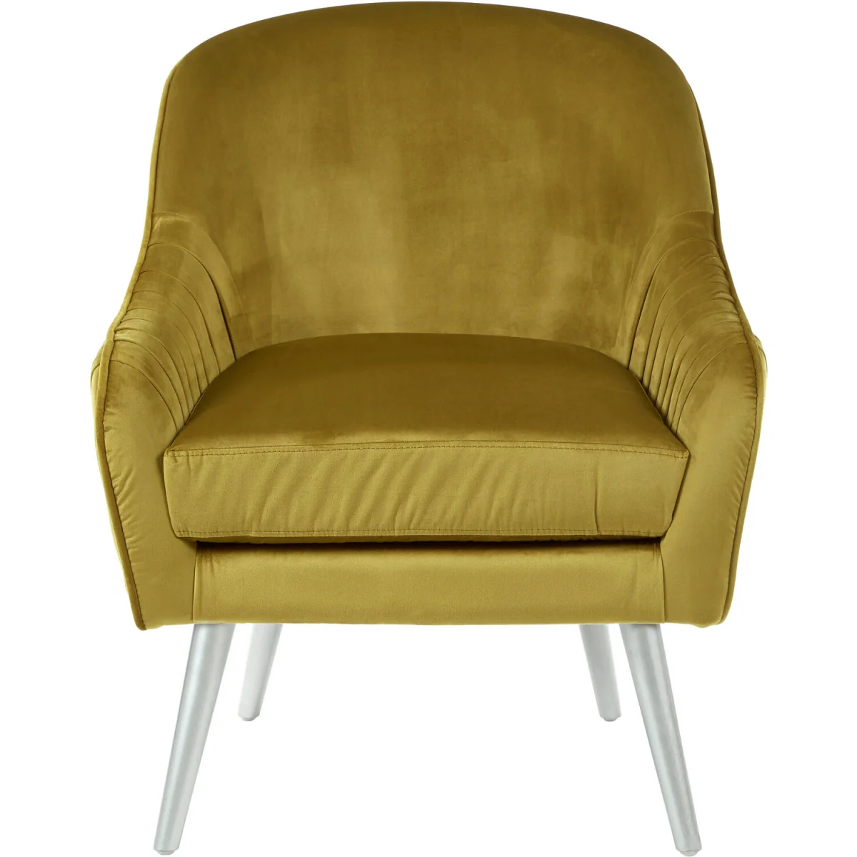 Louxor Mustard Velvet Armchair - Yellow – image 2