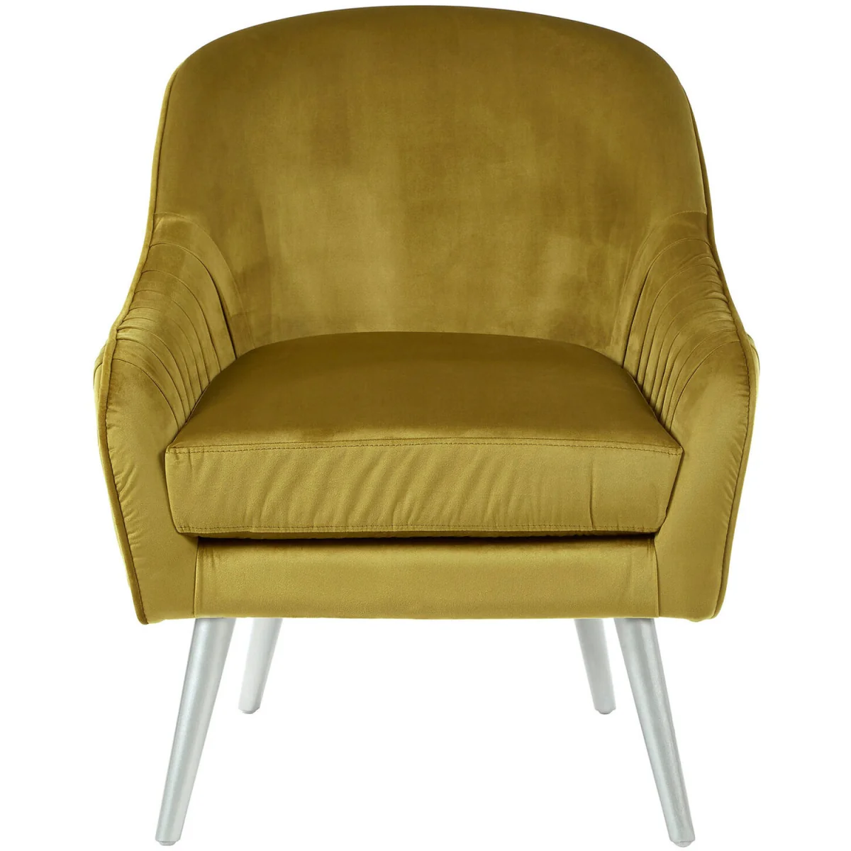 Louxor Mustard Velvet Armchair - Yellow – image 3