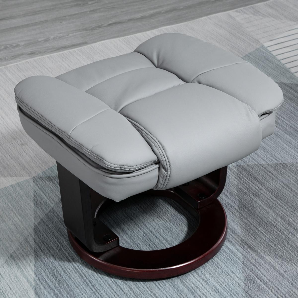 Manual Recliner and Footrest Set - Grey – image 2