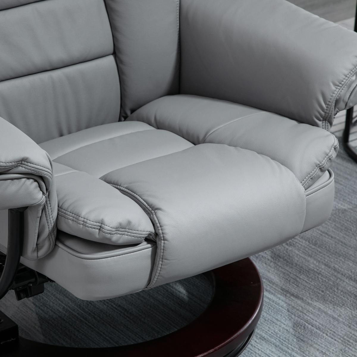 Manual Recliner and Footrest Set - Grey – image 7