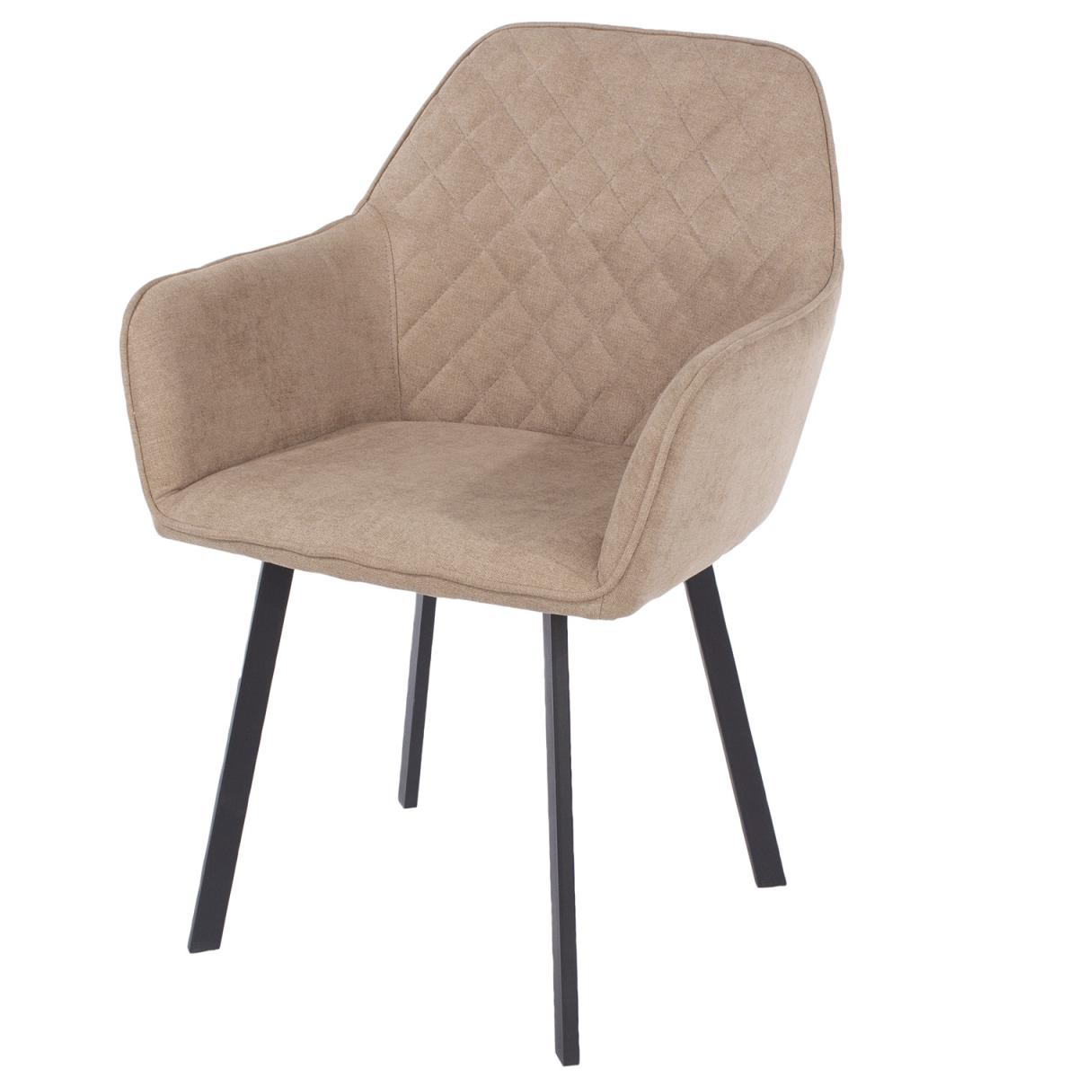 Aspen Fabric Armchairs With Metal Legs - Pair - Grey – image 2