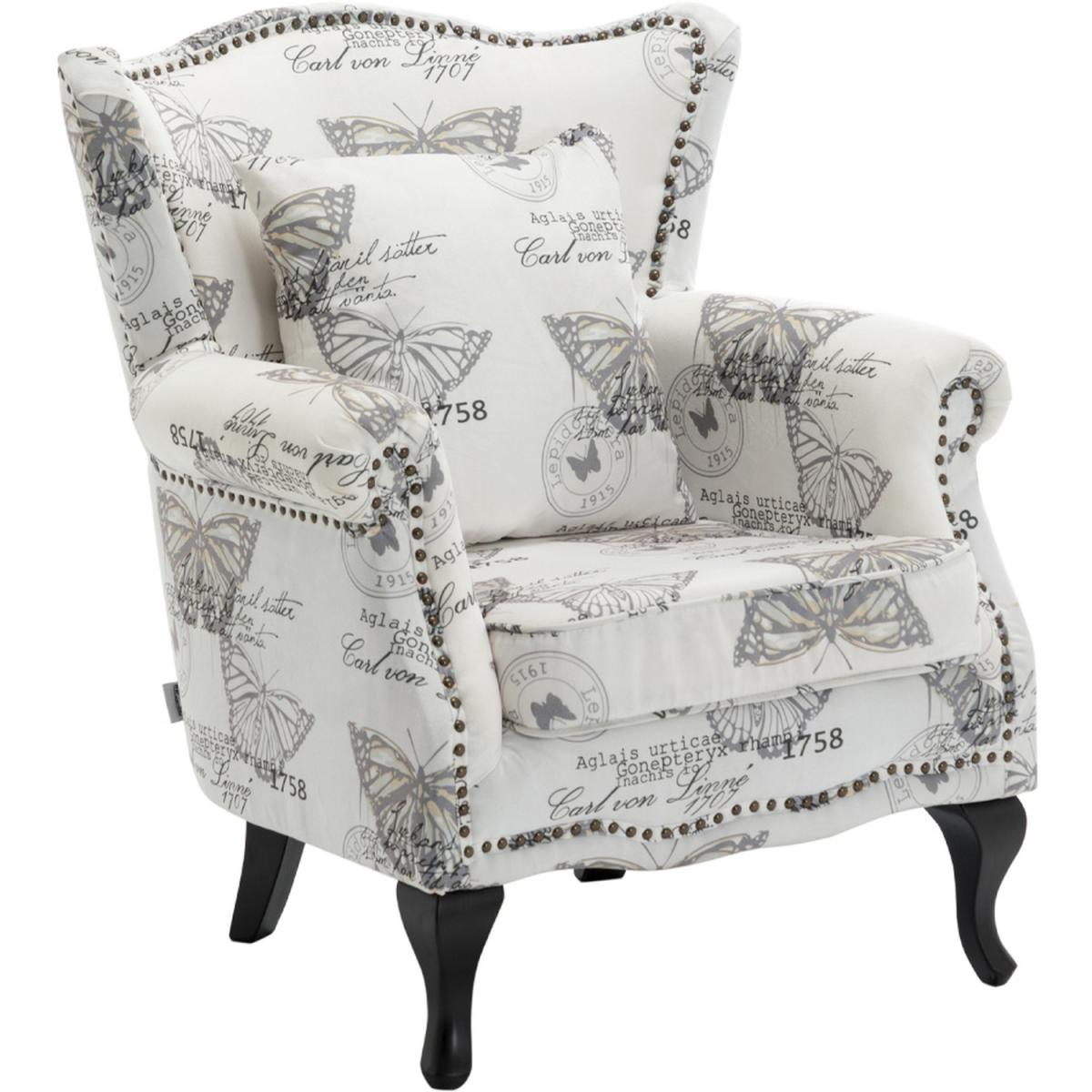 Linen Armchair Grey Butterfly - Grey – image 10