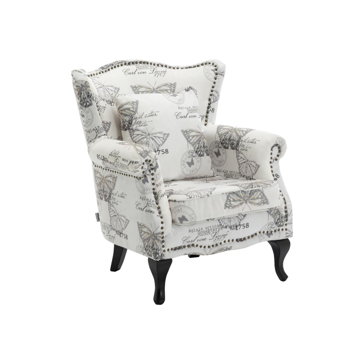 Linen Armchair Grey Butterfly - Grey – image 1