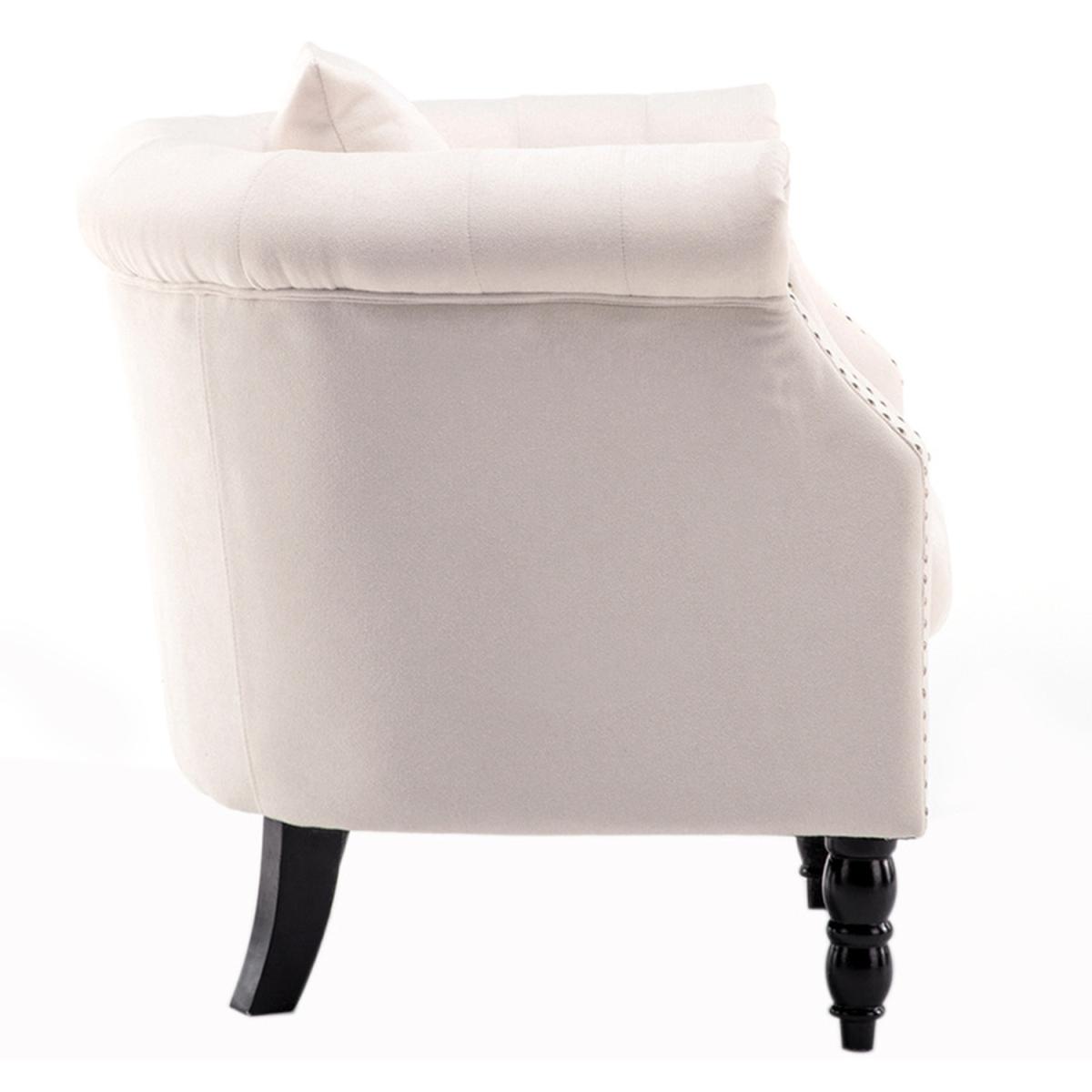 Cashmere Linen Arm Chair - Beige – image 5