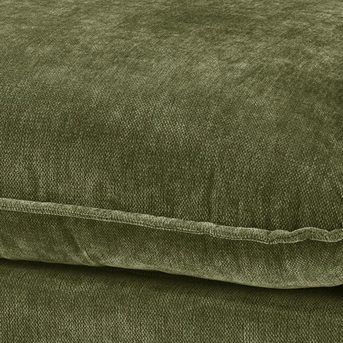 Echo Linen-Look Fabric Armless Armchair for Modular Sofa - Green – image 3