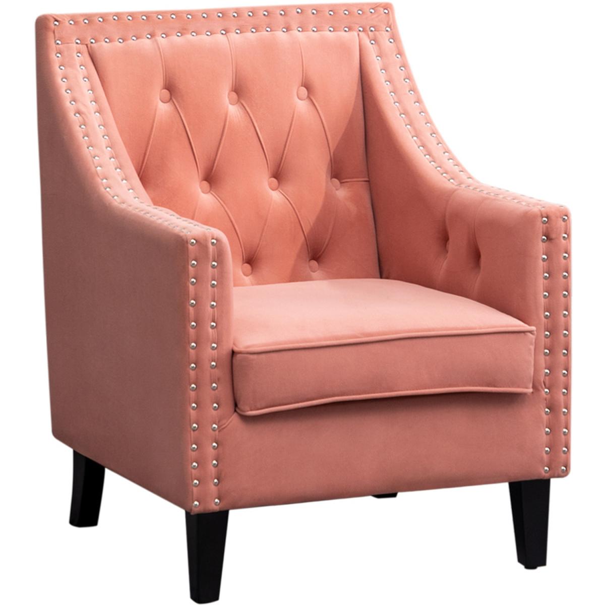 Buttoned Tufted Armchair - Royal Blue – image 13