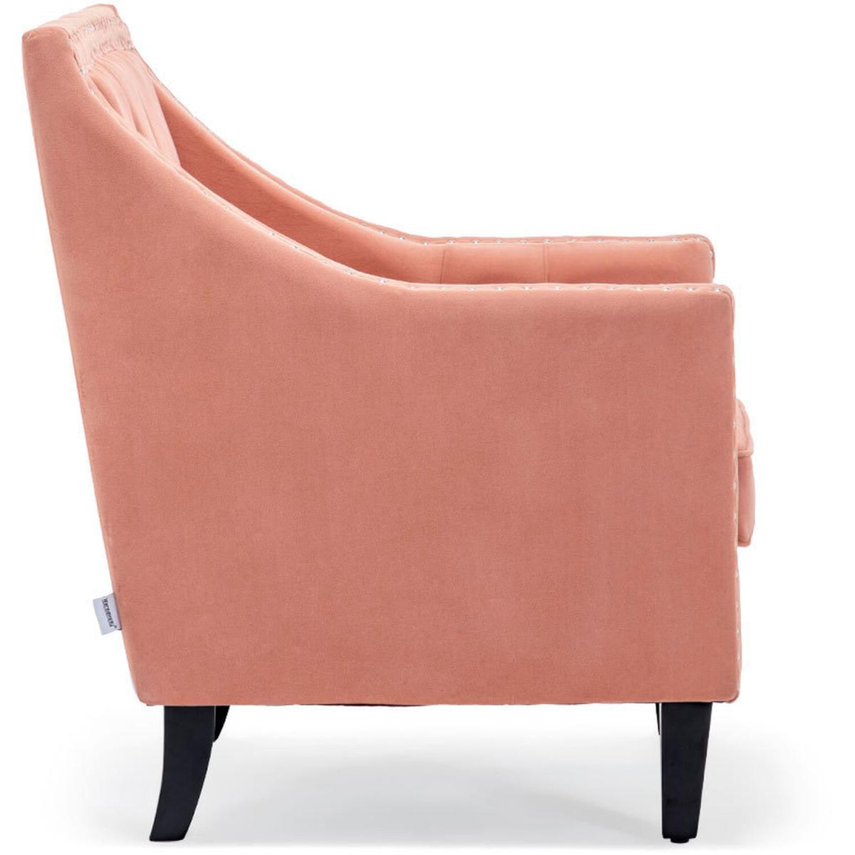 Buttoned Tufted Armchair - Royal Blue – image 15
