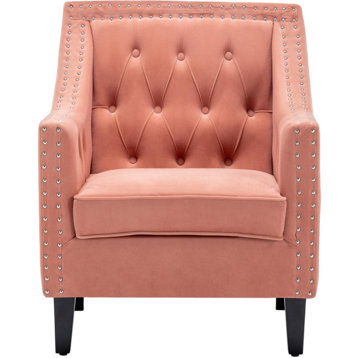 Buttoned Tufted Armchair - Royal Blue – image 16