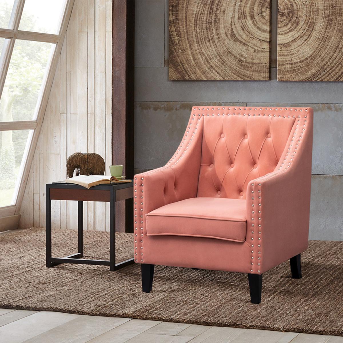 Buttoned Tufted Armchair - Royal Blue – image 8