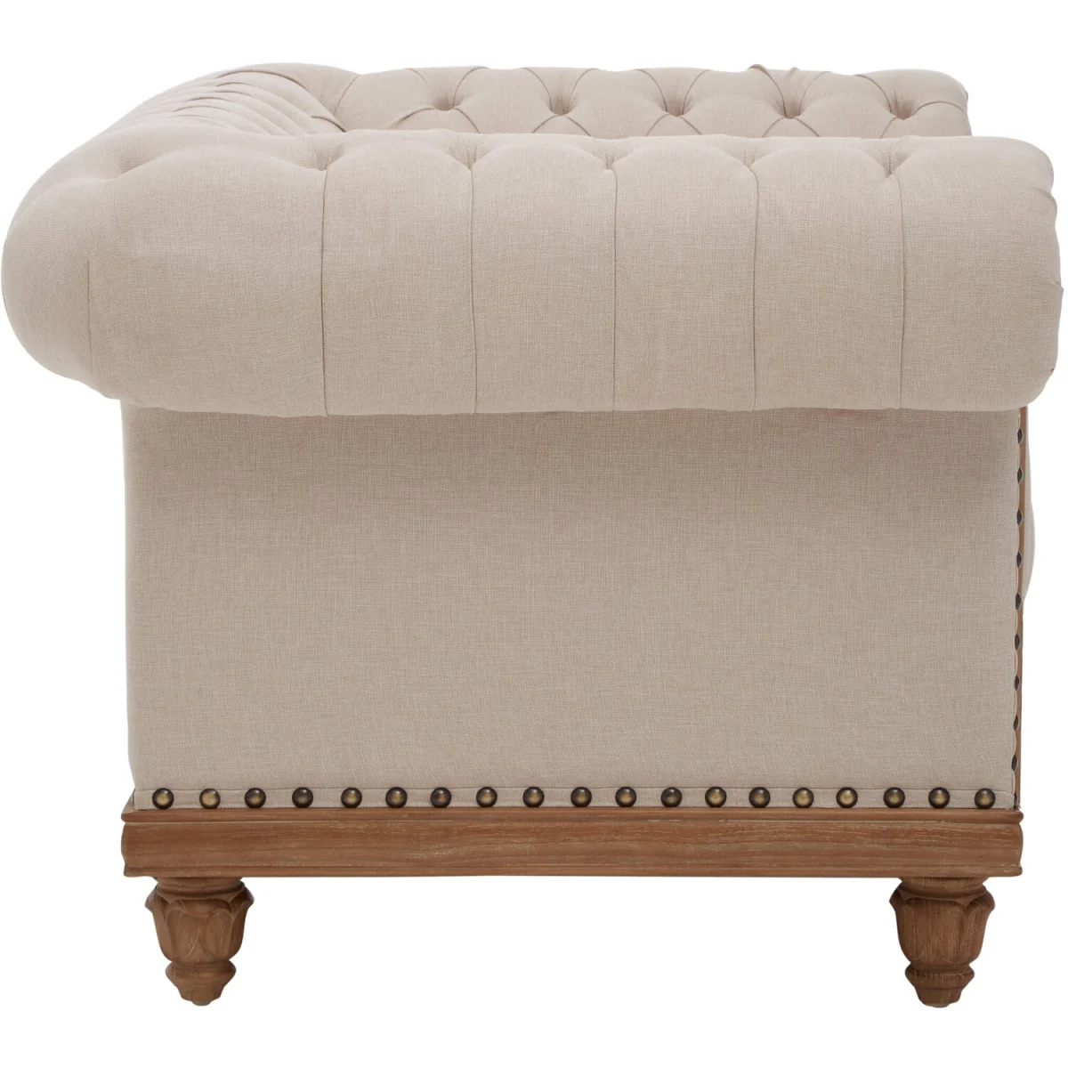 Cabra Chesterfield Cream Armchair - Cream – image 3