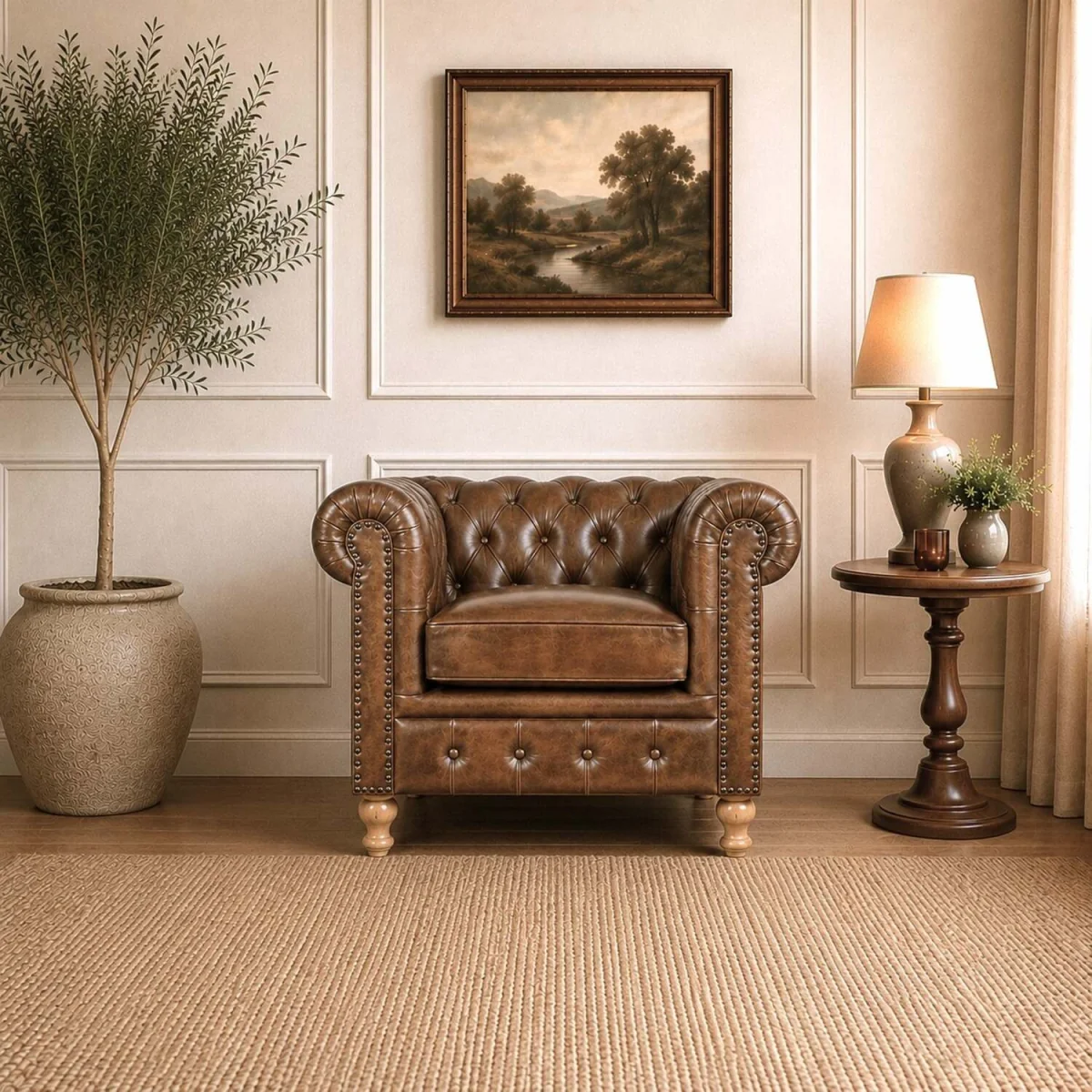 Chatsworth Armchair - Old English – image 1