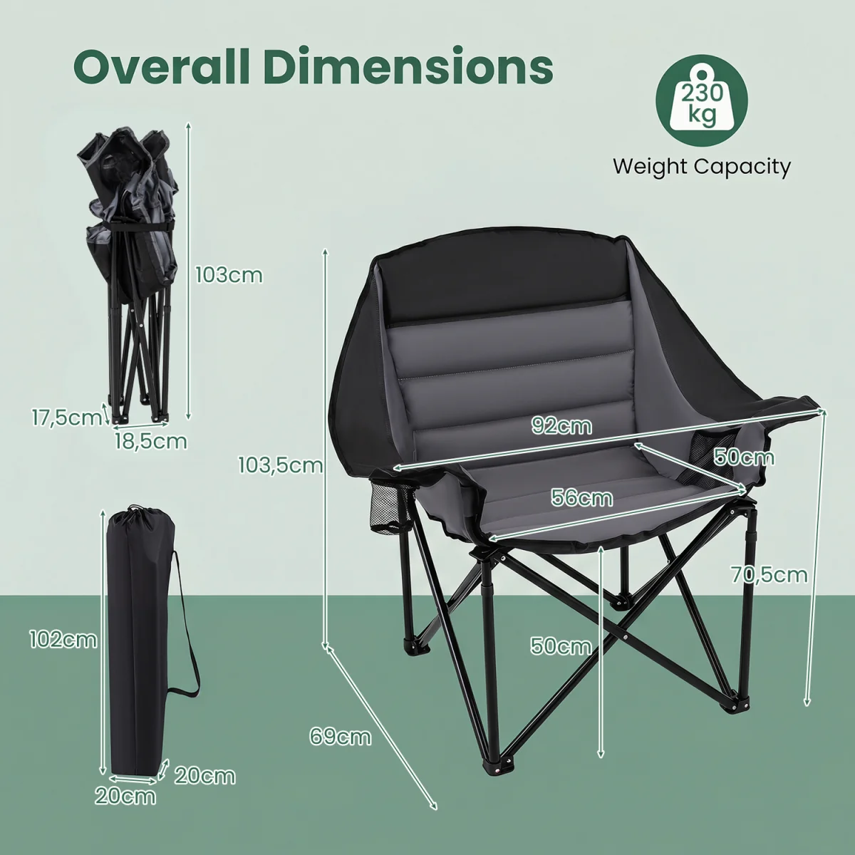 Oversized Folding Armchair – image 3