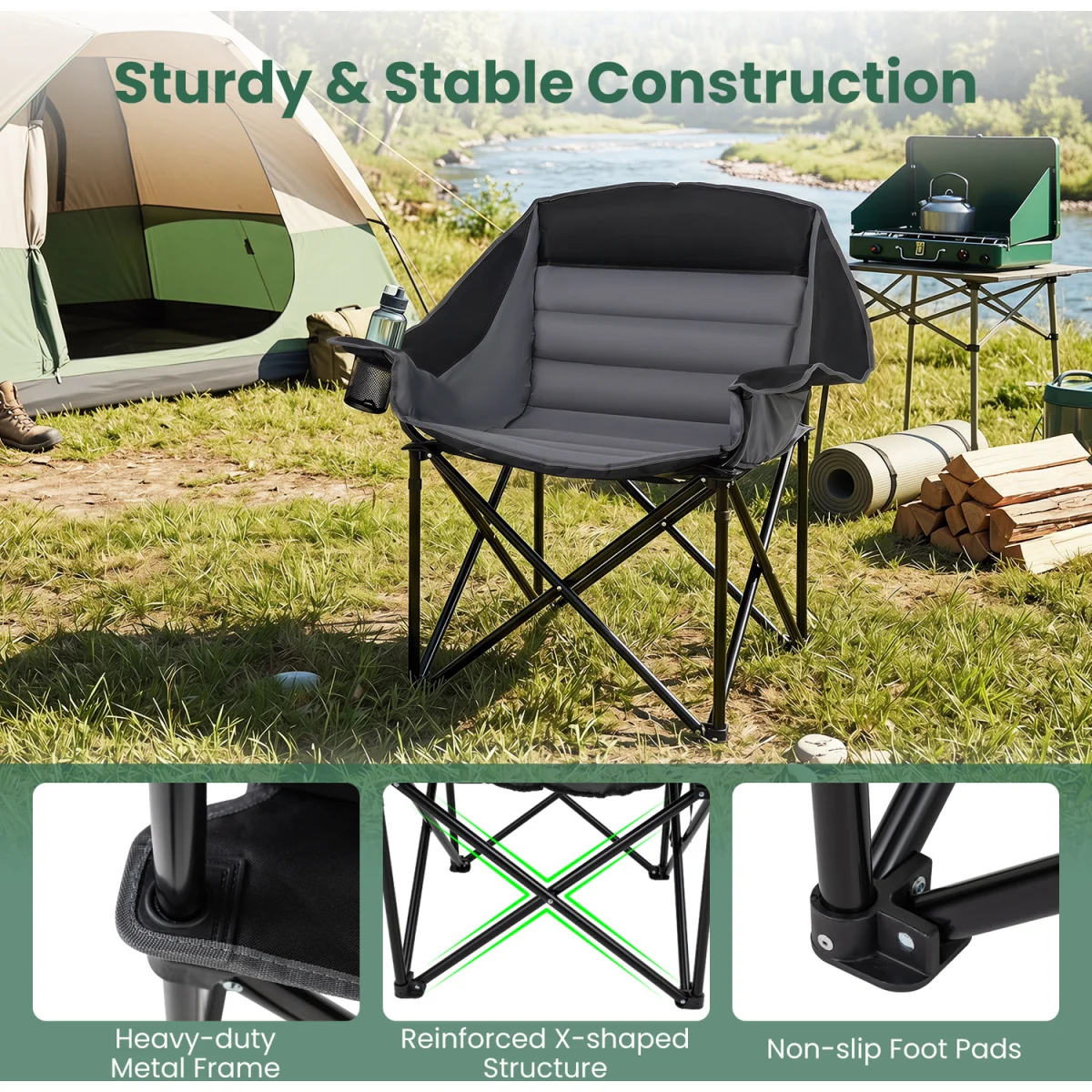 Oversized Folding Armchair – image 7