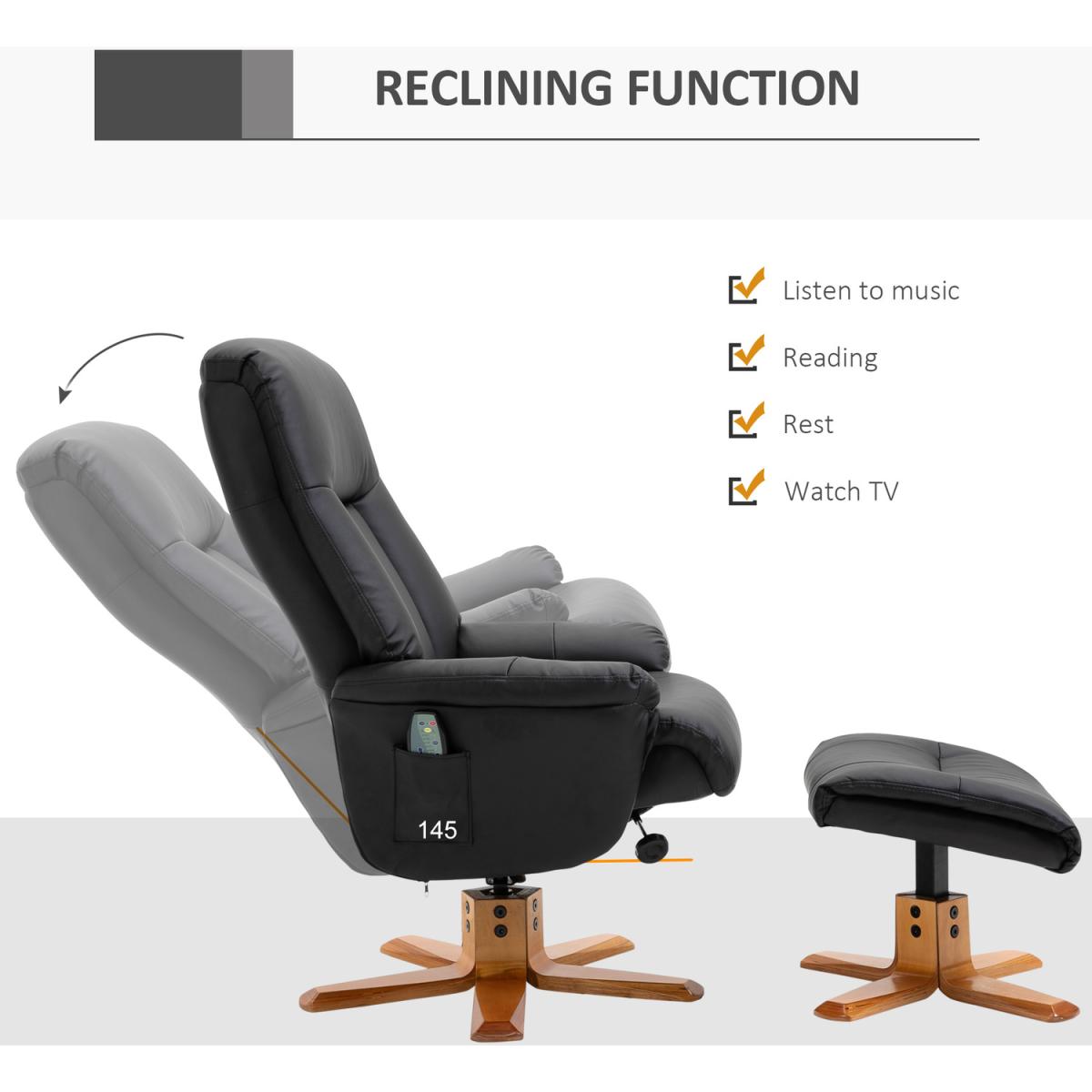 10 Point Massage Sofa Armchair Chair  - Black – image 4