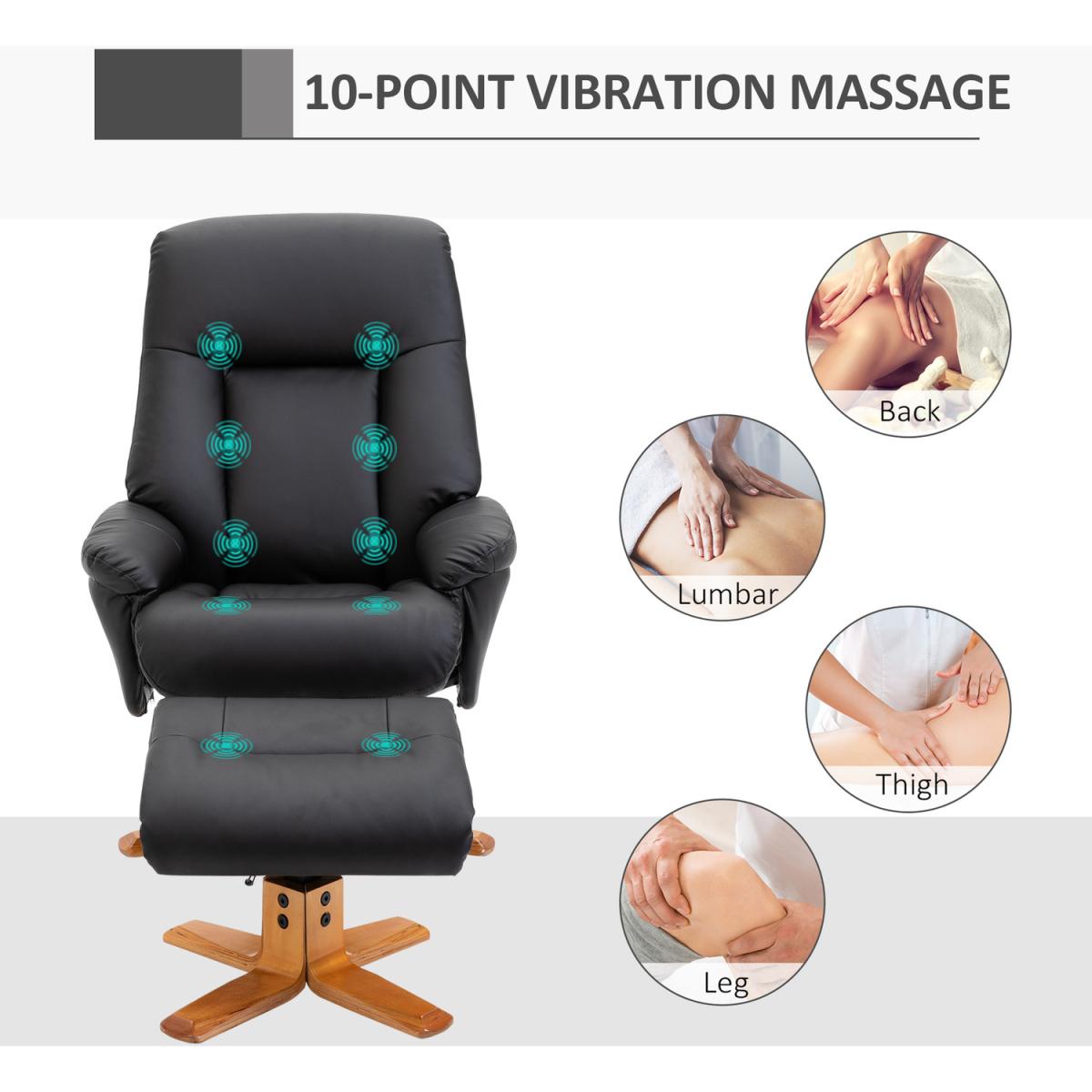 10 Point Massage Sofa Armchair Chair  - Black – image 5
