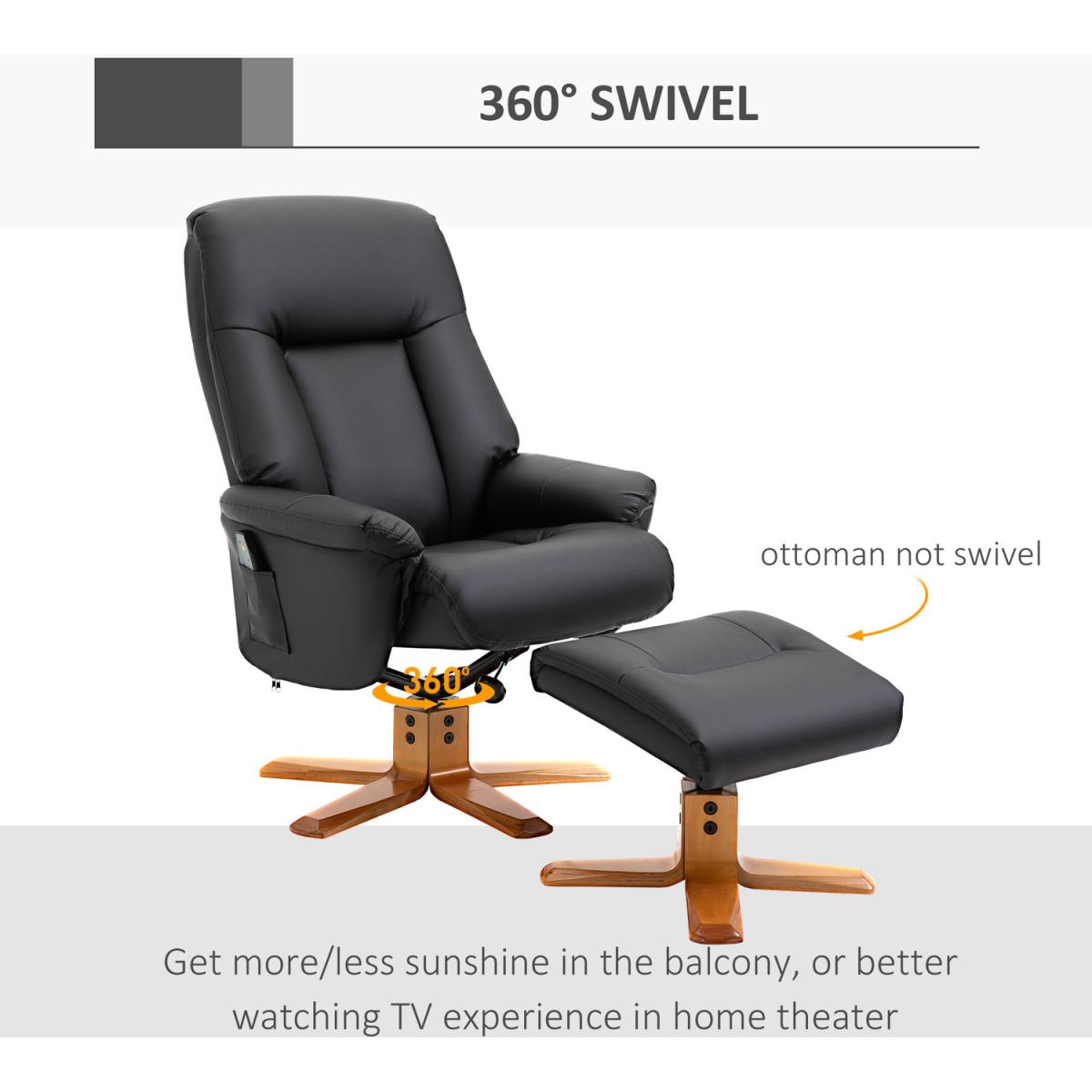 10 Point Massage Sofa Armchair Chair  - Black – image 6