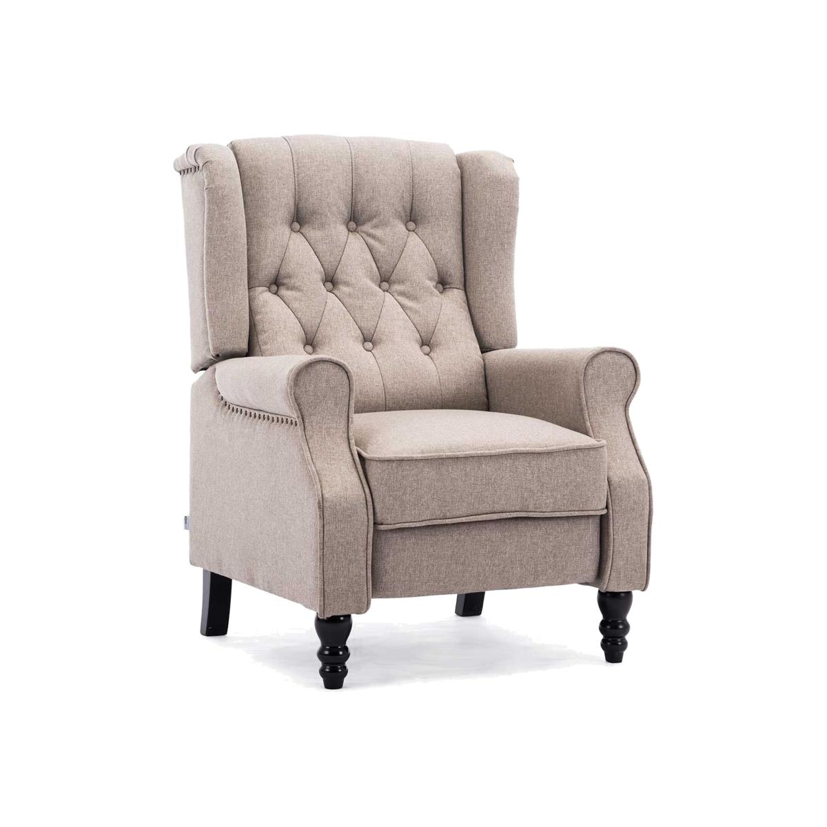 Althorpe Wing Back Recliner Armchair - Pumice