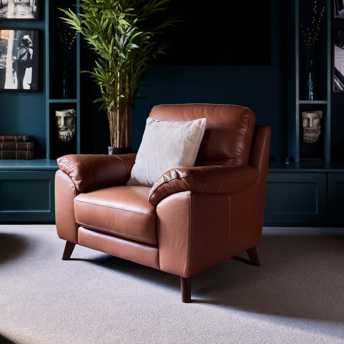 Vegas Armchair - Tan Leather – image 2