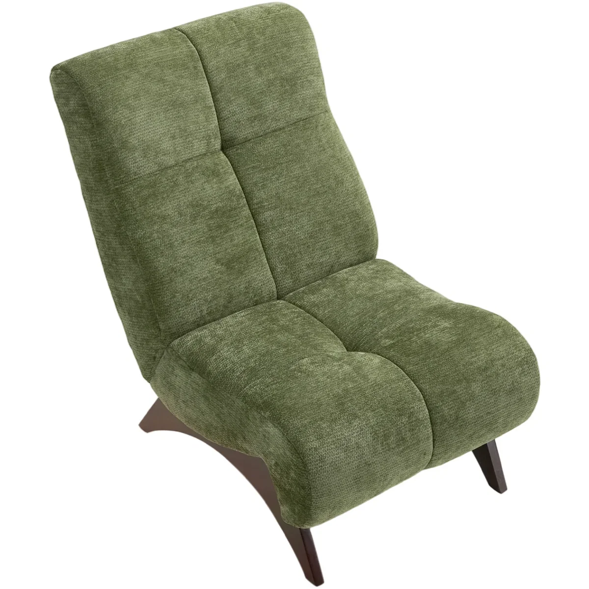 Chenille Upholstered Lounge Chair - Green – image 8