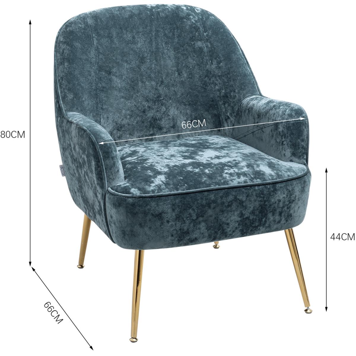 Elegant Velvet Ergonomic Armchair - Dark Green – image 11