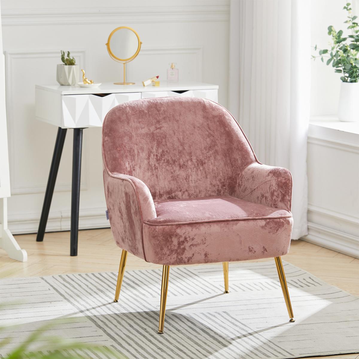 Elegant Velvet Ergonomic Armchair - Dark Green – image 33