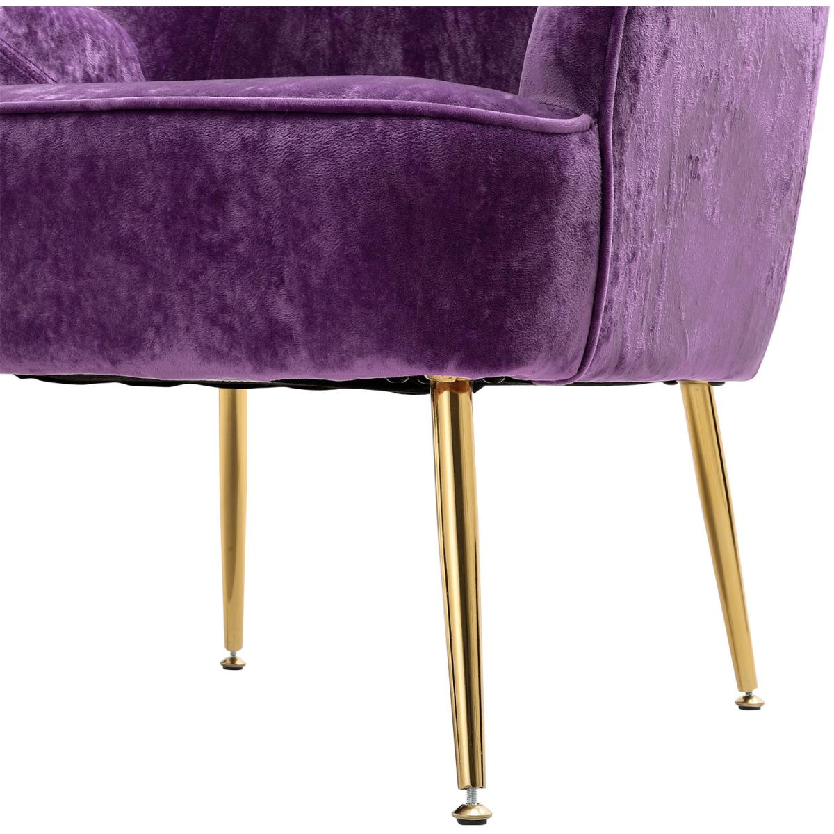 Elegant Velvet Ergonomic Armchair - Dark Green – image 35