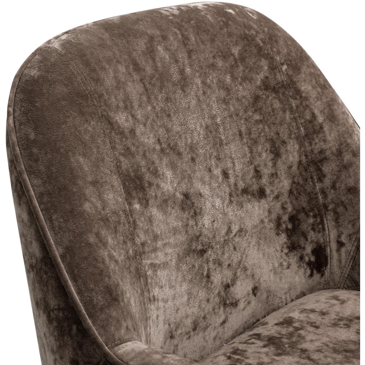 Elegant Velvet Ergonomic Armchair - Dark Green – image 41