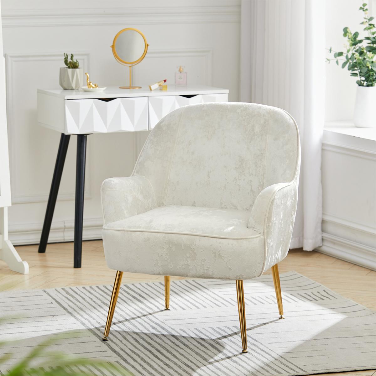 Elegant Velvet Ergonomic Armchair - Dark Green – image 50