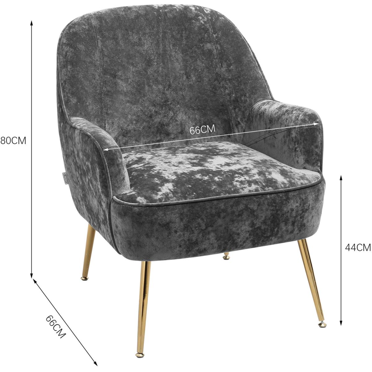 Elegant Velvet Ergonomic Armchair - Dark Green – image 56